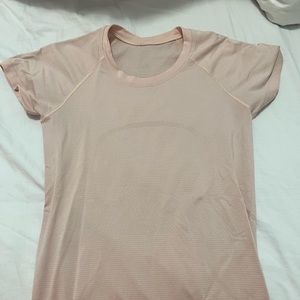 lululemon swiftly tech short sleeve pink mist size 6